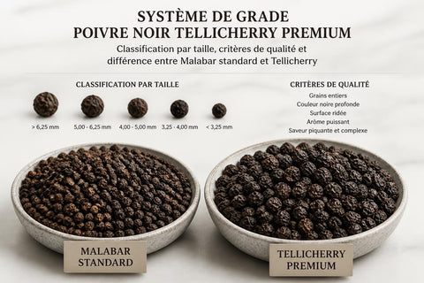 Poivre Noir Tellicherry : Excellence et Saveur Premium