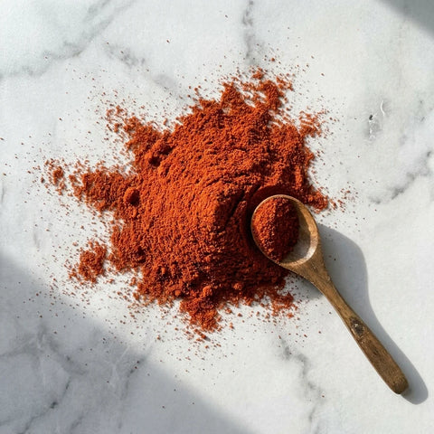 Paprika Rouge Fumé à Chaud en Poudre