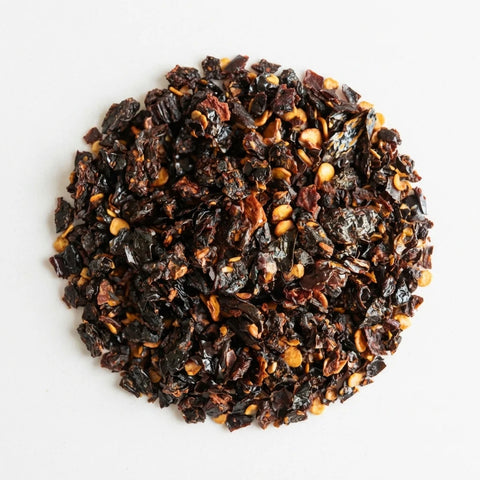 Piment Chipotle | concassé | 3-6 mm | rouge foncé