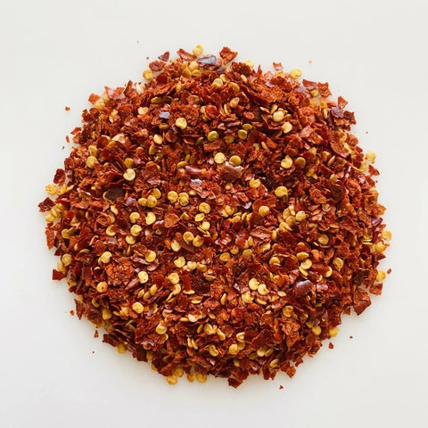 Piment de Cayenne | concassé | 3-5 mm | avec graines | rouge