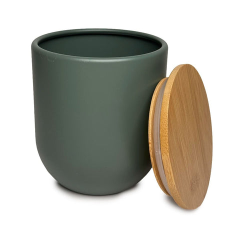 Boîte Ronde Bamboo Verte